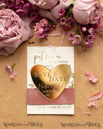 SAVE THE DATES acrylic gold magnets Personalised Save the Date magnet and card, Gold Elegant Wedding Save The Date Cards, Velvet Save The Dates Card3