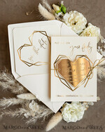 DATEN MERKEN Acrylgoldmagnete Personalisierter Gold-Acryl-Herz-Save the Date-Magnet und Karte, ivory Hochzeit Save The Dates Plexi-Magnete, Hochzeit Boho Save The Date Karten7