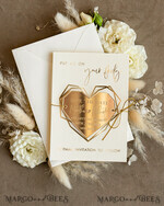 DATEN MERKEN Acrylgoldmagnete Personalisierter Gold-Acryl-Herz-Save the Date-Magnet und Karte, ivory Hochzeit Save The Dates Plexi-Magnete, Hochzeit Boho Save The Date Karten7