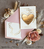 SAVE THE DATES acrylic gold magnets Personalised Gold Acrylic Heart Save the Date Magnet and Card, blush Pink Wedding Save The Dates Plexi Magnets, Wedding Boho Save The Date Cards5
