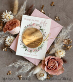 SAVE THE DATES acrylic gold magnets Personalised Gold Acrylic  Save the Date Magnet and Card, Gold Blush Pink Wedding Save The Dates Plexi Magnets, Wedding Boho Save The Date Cards6