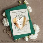 SAVE THE DATES acrylic gold magnets Personalised Gold Save the Date Acrylic Heart Magnet and Card, Gold Heart Wedding Save The Dates Acrylic Magnets, Green Save The Date Cards with heart magnet4