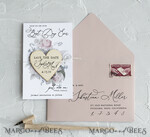 SAVE THE DATES acrylic gold magnets Save the date wedding card magnets cards   Wedding Save The Date Card and Heart Magnet, Blush Pink Save Our Date Wood Magnets6