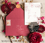 SAVE THE DATES acrylic gold magnets Personalised Save the Date Hexagon Magnet and Card, Burgundy Elegant Wedding Save The Dates Acrylic Silver Heart6