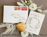 DATEN MERKEN Acrylgoldmagnete Personalisierter Gold-Acryl-Hexagon