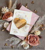 SAVE THE DATES acrylic gold magnets Personalised Gold Acrylic Heart Save the Date Magnet and Card, blush Pink Wedding Save The Dates Plexi Magnets, Wedding Boho Save The Date Cards5