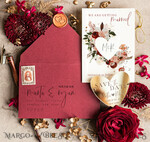 DATEN MERKEN Acrylgoldmagnete Personalisierter Save the Date Herzmagnet und Karte, Marrone Elegante Hochzeits-Save the Dates Acryl Gold Herz4