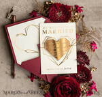 SAVE THE DATES acrylic gold magnets Luxory Save the Date Heart Magnet and Card, Gold Marrone Elegant Wedding Save The Dates Acrylic Heart4