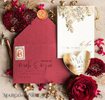 SAVE THE DATES acrylic gold magnets Personalised Save the Date Heart Magnet and Card, Gold burgundy Elegant Wedding Save The Dates Acrylic Heart5