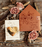 SAVE THE DATES acrylic gold magnets Personalised Save the Date Heart Magnet and Card, Gold Terracotta Elegant Wedding Save The Dates Acrylic Heart, Velvet Save The Date Cards8