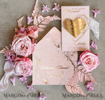 SAVE THE DATES acrylic gold magnets Beautiful Save the Date card, Gold and  blush pink Save the Date Heart  Acrylic Magnet, Gold Elegant Wedding Save The Dates6
