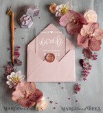 SAVE THE DATES acrylic gold magnets Luxory wedding save the date, Save the date personalized, plexi satin, blush pink envelope, acrylic satin 4