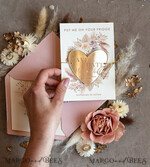 SAVE THE DATES acrylic gold magnets Personalised Blush Pink Save the Date Acrylic  Heart Magnet and Card, Gold Blush Pink Heart Wedding Save The Dates Acrylic Magnets, Save The Date Cards with heart magnet5