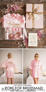 BRIDESMAID/BEST MAN BOX WILL YOU BE MY BRIDESMAID Natural cosmetic Bridesmaid Set, Maid of Honor Proposal natural Present, Spa Day Box28