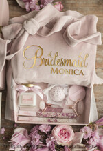 BRIDESMAID/BEST MAN BOX WILL YOU BE MY BRIDESMAID Maid of Honor Bridesmaid Present Velvet Robe, Thank you cosmetic GIFT BOX, natural spa sey29