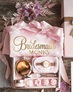 Brautjungfer/Trauzeuge Box WIRST DU MEINE BRAUTJUNGEFRIENDE SEIN? Brautjungfern-Proposal Luxusbox, personalisierte Proposal Brautjungfernrobe, Uhr und Hip Flask Set27