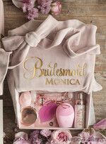 BRIDESMAID/BEST MAN BOX WILL YOU BE MY BRIDESMAID Bridesmaid Luxury Velvet Robe, Maid og Honor Gift Box, Spa Day cosmetic wedding set15