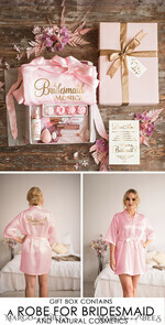 BRIDESMAID/BEST MAN BOX WILL YOU BE MY BRIDESMAID Maid of Honor Bridesmaid Thank you GIFT BOX, beauty spa set, natural  present for Bridesmaid28