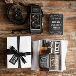 Brautjungfer/Trauzeuge Box BEST MAN DANKE Luxuriöse Trauzeuge Hochzeitsgeschenkbox, elegante personalisierte Trauzeuge Dankeschön-Box, moderne und maßgeschneiderte Hochzeitsantragsbox für den Trauzeugen mit einer Frage- oder Dankeskarten.5