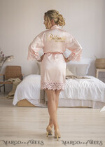 BRIDESMAID/BEST MAN BOX WEDDING ROBE  Proposal Bridesmaid Gromsman, blush wedding robe5