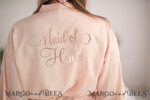 BRIDESMAID/BEST MAN BOX WEDDING ROBE  Satin wedding robe with gold foil inscription. Gift for Maid of Honor; Will you be my bridesmaid gift7