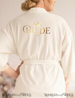 NEWLY WEDS COUPLE GIFTS Bride gifts Elegant Fancy Couple GIft, Velvet Robe with Lace, Bride Robe Present for Wedding Preparations7