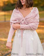 BRIDE bolero, robes, garter WEDDING BOLERO & SHRUGS Blush Pink Velvet  Wedding bolero long sleeve Shrug Women Wedding, Pink Velvet Wedding dress Topper, Bridal Sweater Coverup, Jacket for Bride,  Bridal Blouse Bridal Shrug 22
