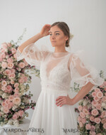 BRIDE bolero, robes, garter WEDDING BOLERO & SHRUGS Ivory Wedding bolero long sleeve Shrug Women Wedding, Wedding dress Topper, Bridal Sweater Coverup, Wedding Dress Topper,  Bridal Blouse Bridal Shrug8