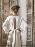 BRIDE bolero, robes, garter WEDDING BOLERO & SHRUGS Wedding Bolero Long Sleeve, Velvet Wrap Bridal Bolero – Soft Long Sleeve Wedding Cover-Up with Back Bow7