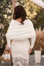 BRIDE bolero, robes, garter WEDDING BOLERO & SHRUGS blouse or bolero, wedding bolero, white wedding bolero with long sleeves5
