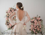 BRIDE bolero, robes, garter WEDDING BOLERO & SHRUGS Ivory Wedding bolero long sleeve Shrug Women Wedding, Bridal Sweater Cover, Jacket for Bride,  Bridal Blouse Bridal Shrug 10