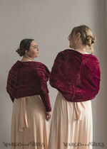 BRIDE bolero, robes, garter WEDDING BOLERO & SHRUGS maroon burgundy marsala velvet bolero with sleeves for bridesmaid, Wedding dress topper for maid of honour, cover for wedding dress, perfect white wedding bolero, velvet wedding bolero10