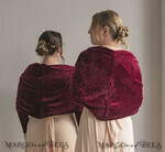 BRIDE bolero, robes, garter WEDDING BOLERO & SHRUGS maroon burgundy marsala velvet bolero with sleeves for bridesmaid, Wedding dress topper for maid of honour, cover for wedding dress, perfect white wedding bolero, velvet wedding bolero10