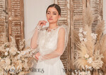 BRIDE bolero, robes, garter WEDDING BOLERO & SHRUGS Lace Wedding Bolero Long Sleeve , Bare Back Lace, Wedding Puff Sleeve Mesh Shrug, Bridal Bishop sleeved wedding  Lace Coverup, Lace Blouse for Bride,  Bridal Capelet mesh30