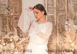 BRIDE bolero, robes, garter WEDDING BOLERO & SHRUGS Wedding Bolero Long Sleeve, Wedding Puff Sleeve Mesh Shrug, Bridal Bishop sleeved wedding Coverup, Blouse for Bride,  Bridal Capelet mesh17