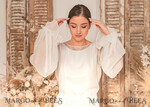 BRIDE bolero, robes, garter WEDDING BOLERO & SHRUGS Wedding Bolero Long Sleeve, Wedding Puff Sleeve Mesh Shrug, Bridal Bishop sleeved wedding Coverup, Blouse for Bride,  Bridal Capelet mesh17