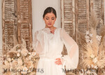 BRIDE bolero, robes, garter WEDDING BOLERO & SHRUGS Wedding Bolero Long Sleeve, Wedding Puff Sleeve Mesh Shrug, Bridal Bishop sleeved wedding Coverup, Blouse for Bride,  Bridal Capelet mesh17