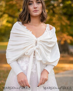 BRIDE bolero, robes, garter WEDDING BOLERO & SHRUGS Ivory Wedding bolero long sleeve Shrug Women Wedding, Wedding dress Topper, Bridal Sweater Coverup, Jacket for Bride,  Bridal Blouse Bridal Shrug 26