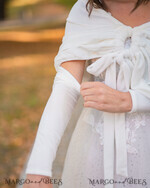 BRIDE bolero, robes, garter WEDDING BOLERO & SHRUGS Ivory Wedding bolero long sleeve Shrug Women Wedding, Wedding dress Topper, Bridal Sweater Coverup, Jacket for Bride,  Bridal Blouse Bridal Shrug 26