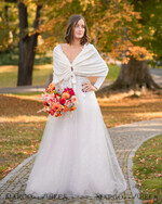 BRIDE bolero, robes, garter WEDDING BOLERO & SHRUGS Ivory Wedding bolero long sleeve Shrug Women Wedding, Wedding dress Topper, Bridal Sweater Coverup, Jacket for Bride,  Bridal Blouse Bridal Shrug 26