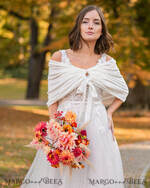 BRIDE bolero, robes, garter WEDDING BOLERO & SHRUGS Ivory Wedding bolero long sleeve Shrug Women Wedding, Wedding dress Topper, Bridal Sweater Coverup, Jacket for Bride,  Bridal Blouse Bridal Shrug 26
