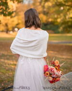BRIDE bolero, robes, garter WEDDING BOLERO & SHRUGS Ivory Wedding bolero long sleeve Shrug Women Wedding, Wedding dress Topper, Bridal Sweater Coverup, Jacket for Bride,  Bridal Blouse Bridal Shrug 26