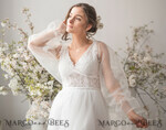 BRIDE bolero, robes, garter WEDDING BOLERO & SHRUGS Wedding Bolero Long Sleeve, Puff Sleeve Mesh Shrug, Shrug Women Wedding, Bridal Puff  Sleeve Coverup, Blouse for Bride,  Bridal Blouse Shrug, Blouse for bride12