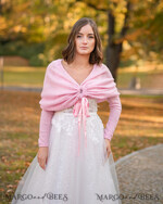 BRIDE bolero, robes, garter WEDDING BOLERO & SHRUGS Blush Wedding bolero long sleeve Shrug Women Wedding, Wedding dress Topper, Bridal Sweater Coverup, Jacket for Bride,  Bridal Blouse Bridal Shrug 6