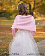 BRIDE bolero, robes, garter WEDDING BOLERO & SHRUGS Blush Wedding bolero long sleeve Shrug Women Wedding, Wedding dress Topper, Bridal Sweater Coverup, Jacket for Bride,  Bridal Blouse Bridal Shrug 6