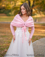 BRIDE bolero, robes, garter WEDDING BOLERO & SHRUGS Blush Wedding bolero long sleeve Shrug Women Wedding, Wedding dress Topper, Bridal Sweater Coverup, Jacket for Bride,  Bridal Blouse Bridal Shrug 6