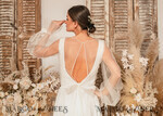 BRIDE bolero, robes, garter WEDDING BOLERO & SHRUGS Wedding Bolero Long Sleeve, Wedding Puff Sleeve Mesh Shrug, Bridal Bishop sleeved wedding Coverup, Blouse for Bride,  Bridal Capelet mesh39