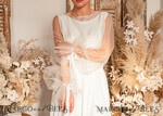 BRIDE bolero, robes, garter WEDDING BOLERO & SHRUGS Wedding Bolero Long Sleeve, Wedding Puff Sleeve Mesh Shrug, Bridal Bishop sleeved wedding Coverup, Blouse for Bride,  Bridal Capelet mesh39