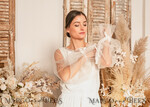 BRIDE bolero, robes, garter WEDDING BOLERO & SHRUGS Wedding Bolero Long Sleeve, Wedding Puff Sleeve Mesh Shrug, Bridal Bishop sleeved wedding Coverup, Blouse for Bride,  Bridal Capelet mesh39