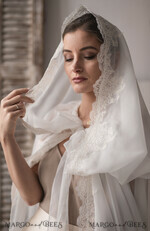 BRIDE bolero, robes, garter WEDDING BOLERO & SHRUGS Lace  Bridal wedding Coverup,  Wedding Dress Topper, Bridal Capelet10